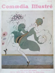 Jean Borlin (1893-1930), Star des Königlichen Schwedischen Balletts, vom Titelblatt der 